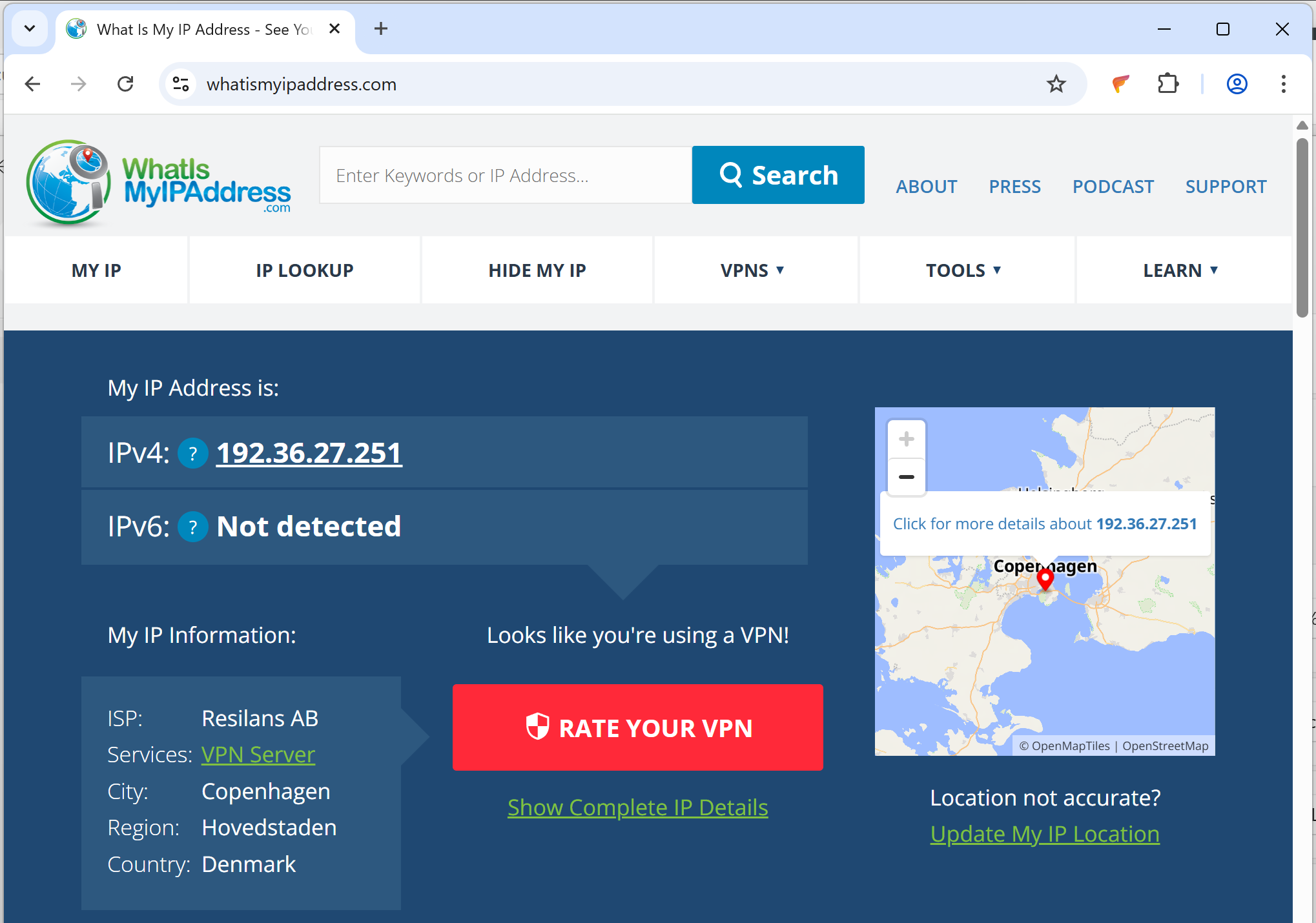HideAway VPN with Google Chrome