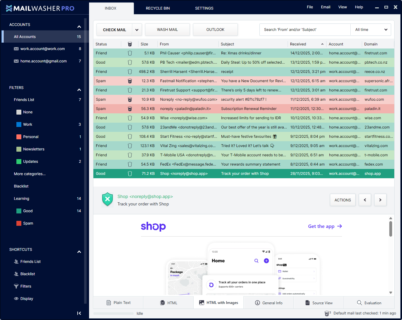MailWasher email list